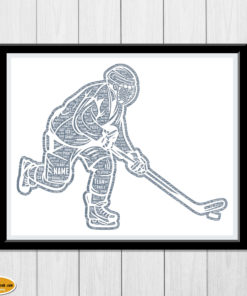 Personalized Ice hockey gift ice hockey gifts for him Players Coach gift  ideas Gift for Him - Word Art Portrait Buy Cheap