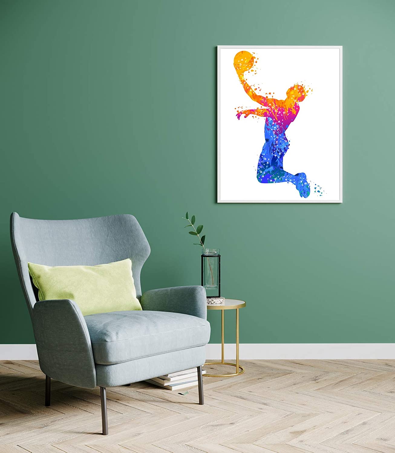 Poster Basketball - Colour Splash | Wall Art, Gifts & Merchandise 
